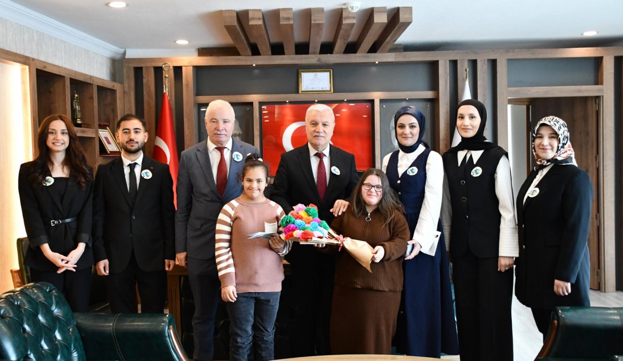 Down Sendromlu Çocuklar Kulu Belediyesi’nde Ağırlandı