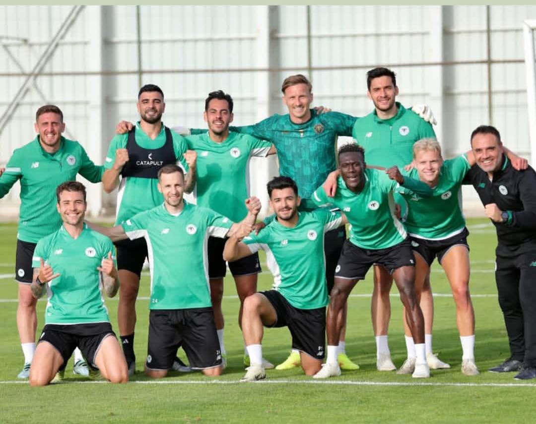 Konyaspor'da Alanyaspor maçı öncesi neşeli idmanlar