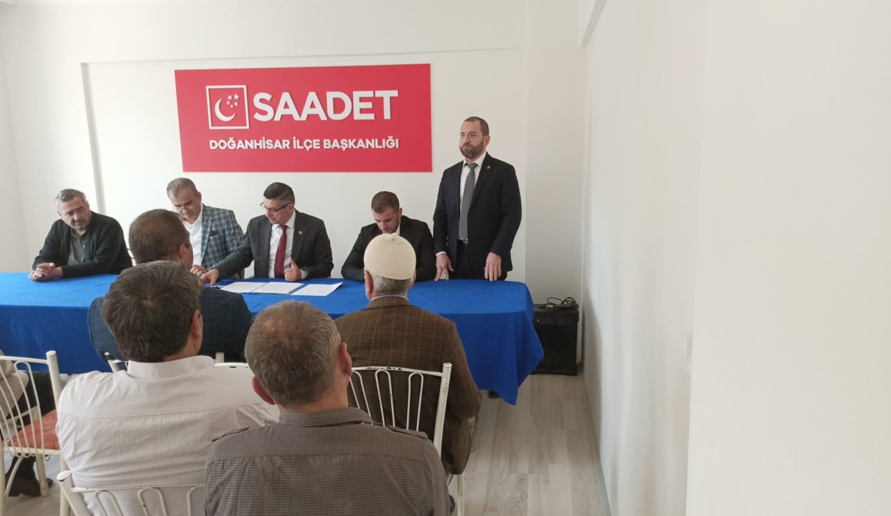 Saadet Partisi Doğanhisar İlçe Kongresi gerçekleşti