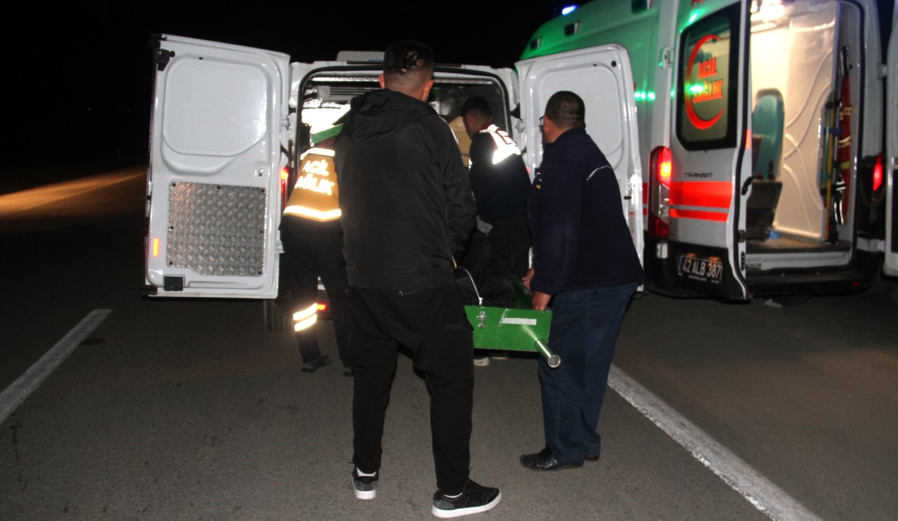 Konya'da aracın çarptığı yaya hayatını kaybetti