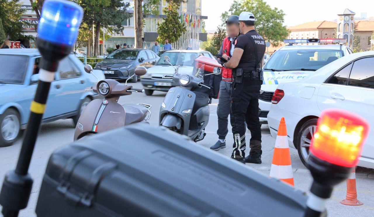 Aksaray'da 2 bin 500 motosiklet sürücüsüne kask cezası