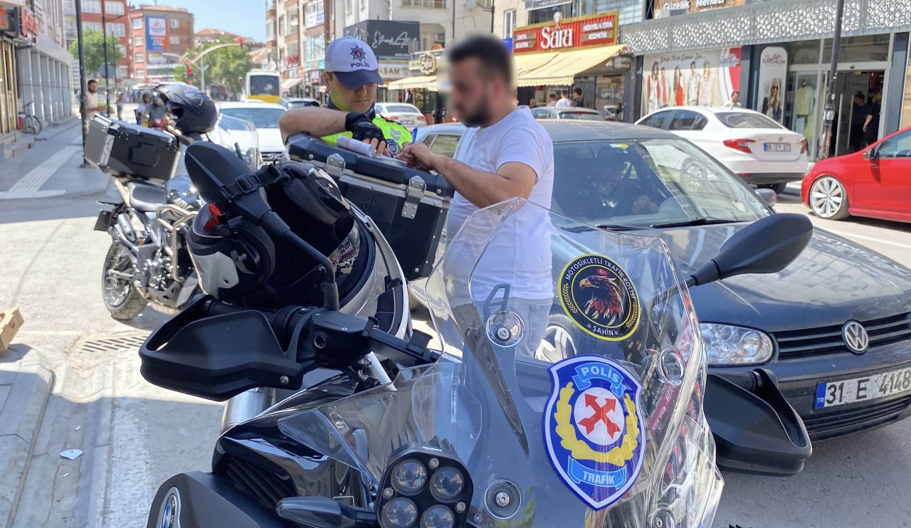 Abart Egzozlu Motosiklet Sürücüsüne 9 Bin 267 TL Ceza