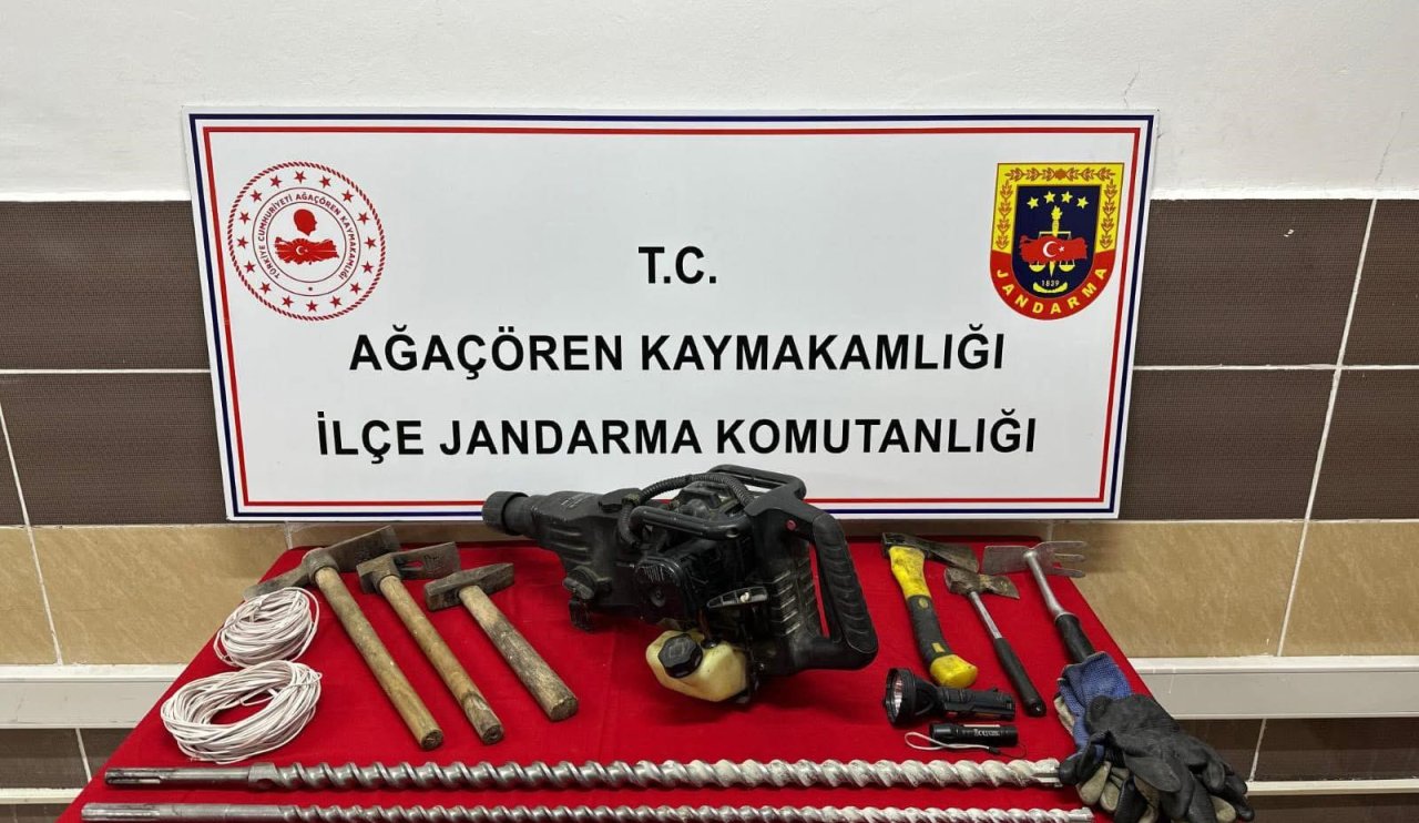 Aksaray’da Kaçak Define Kazısı Yapan 3 Kişi Suçüstü Yakalandı