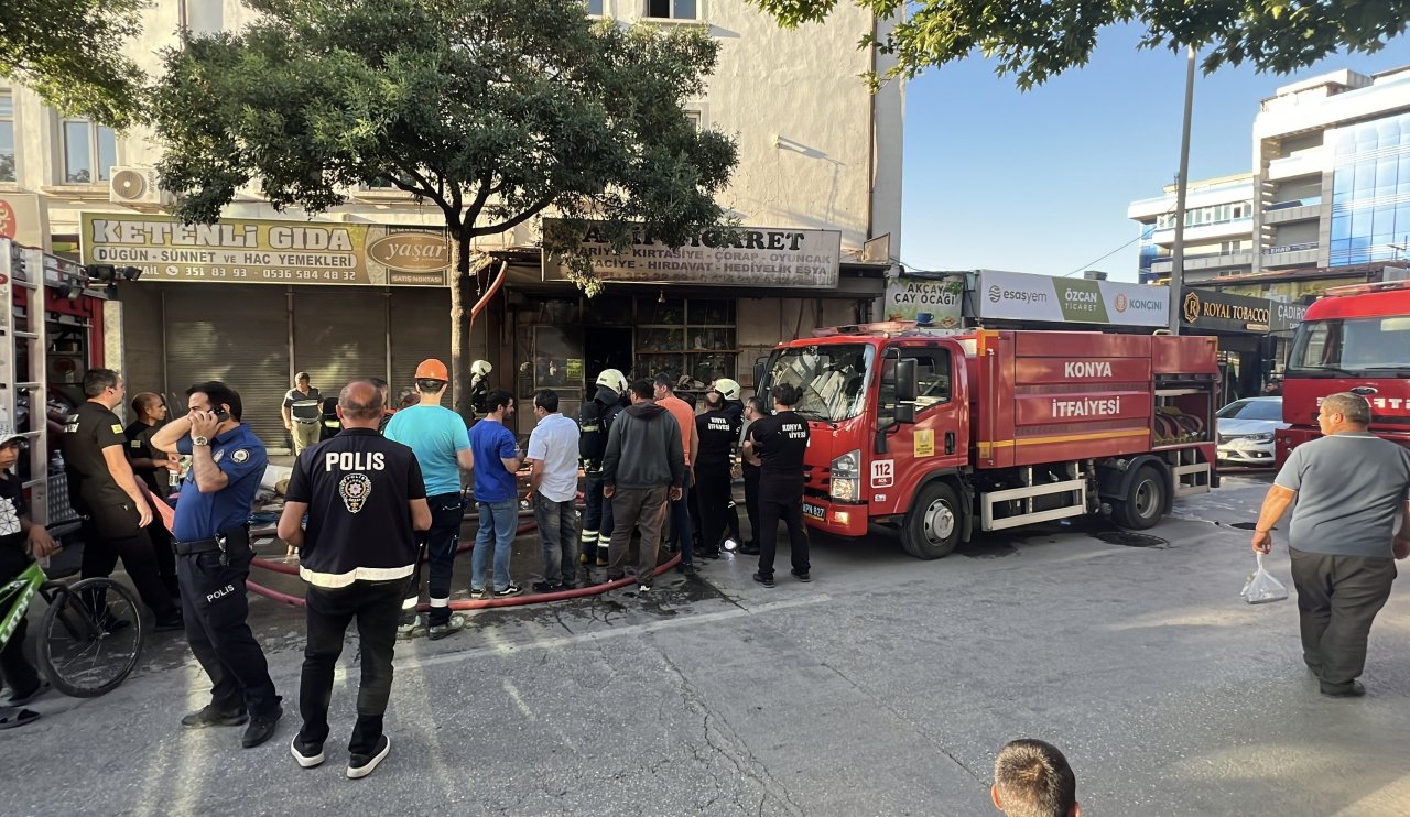 Konya’da İş Yerinde Korkutan Yangın! Büyük Panik Yaşandı