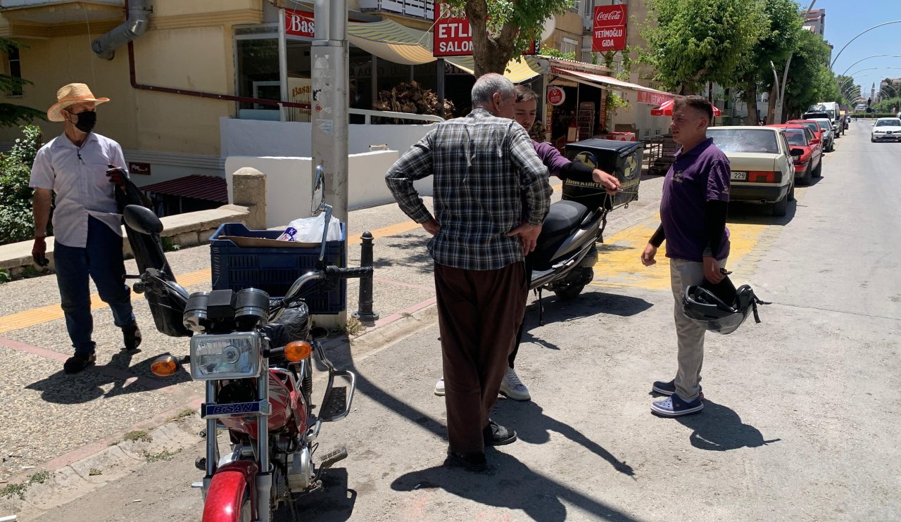 Park Halindeki Motosikleti Çaldı, Kaçarken Kaza Yaptı!