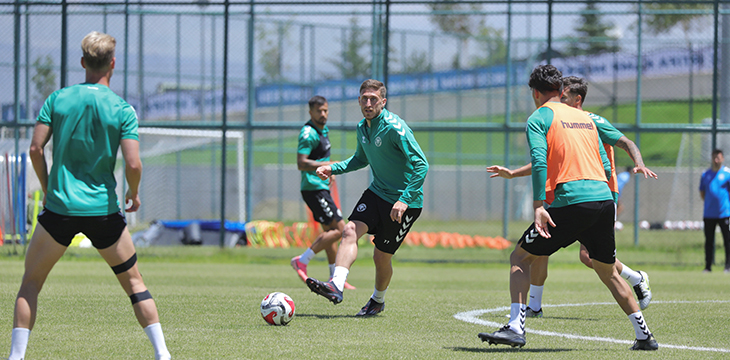 Konyaspor, Erzurum'da taktik çalıştı