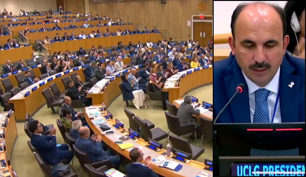 Başkan Altay öyle bir konuşma yaptı ki dünya alkışladı